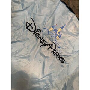 Disney Parks Adult Windbreaker Golf Jacket  Coat M/L Blue & Gray Polyester Theme